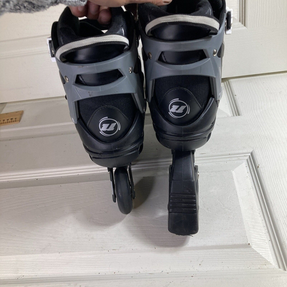 ULTRA WHEELS ROLLER BLADES Mens Sz 8 Black Inline Skates Alec-5 - Picture 5 of 11